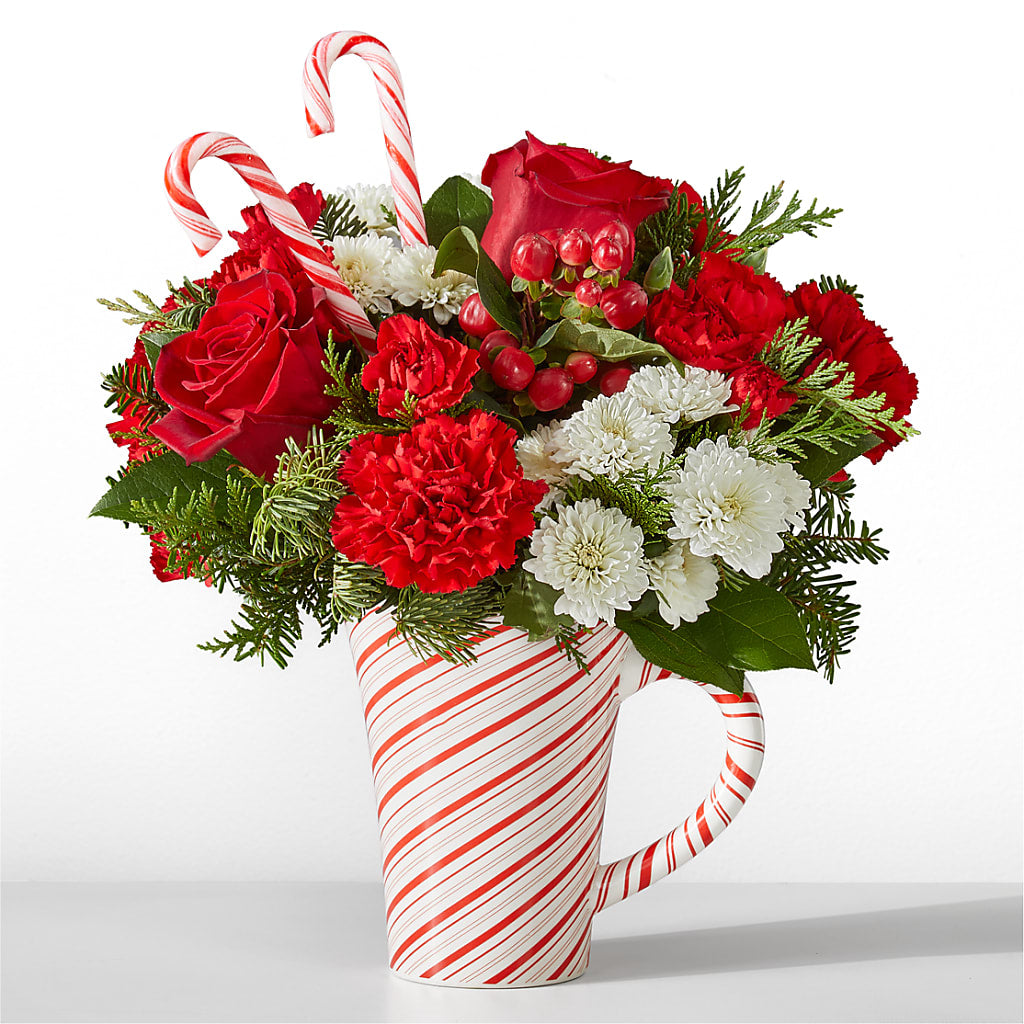 Peppermint Swirl Mug – Genoveva Rodriguez Flower Shop, San Benito TX