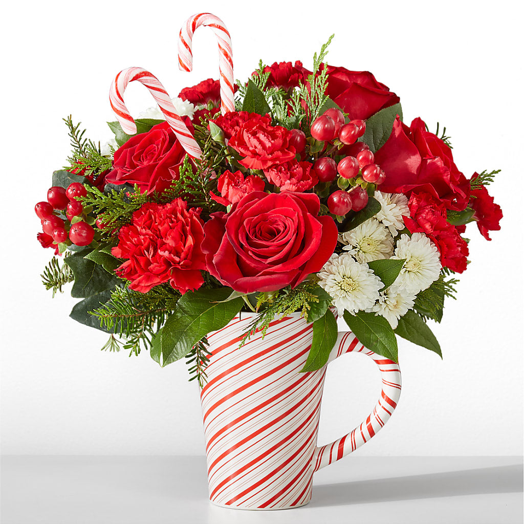 Peppermint Swirl Mug – Genoveva Rodriguez Flower Shop, San Benito TX