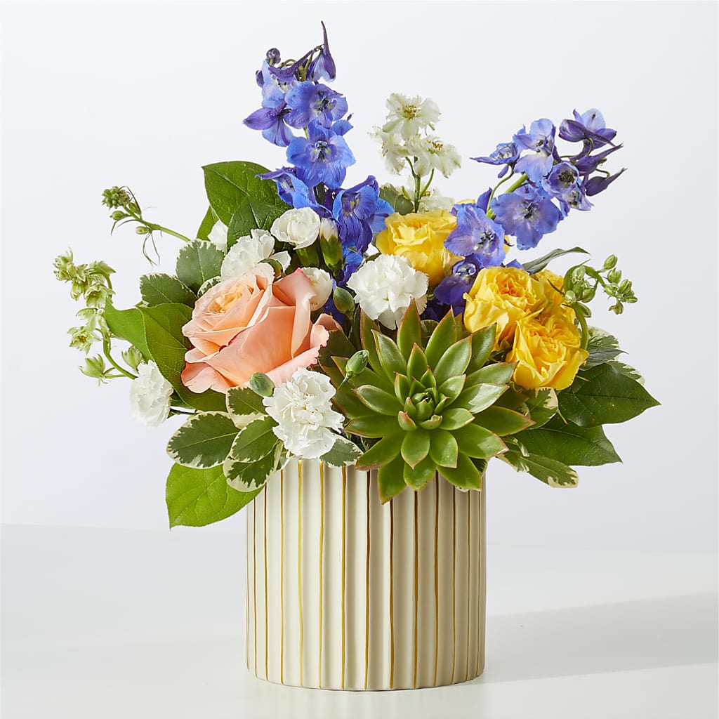 Cobalt Reverie Bouquet – Genoveva Rodriguez Flower Shop, San Benito TX