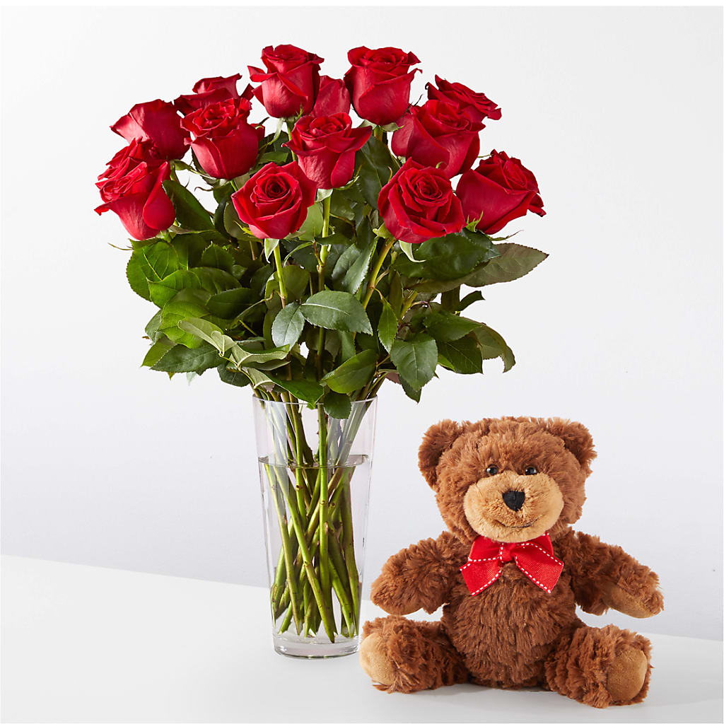 Romantic Long Stem Red Rose Bouquet Bundles – Genoveva Rodriguez Flower Shop, San Benito TX