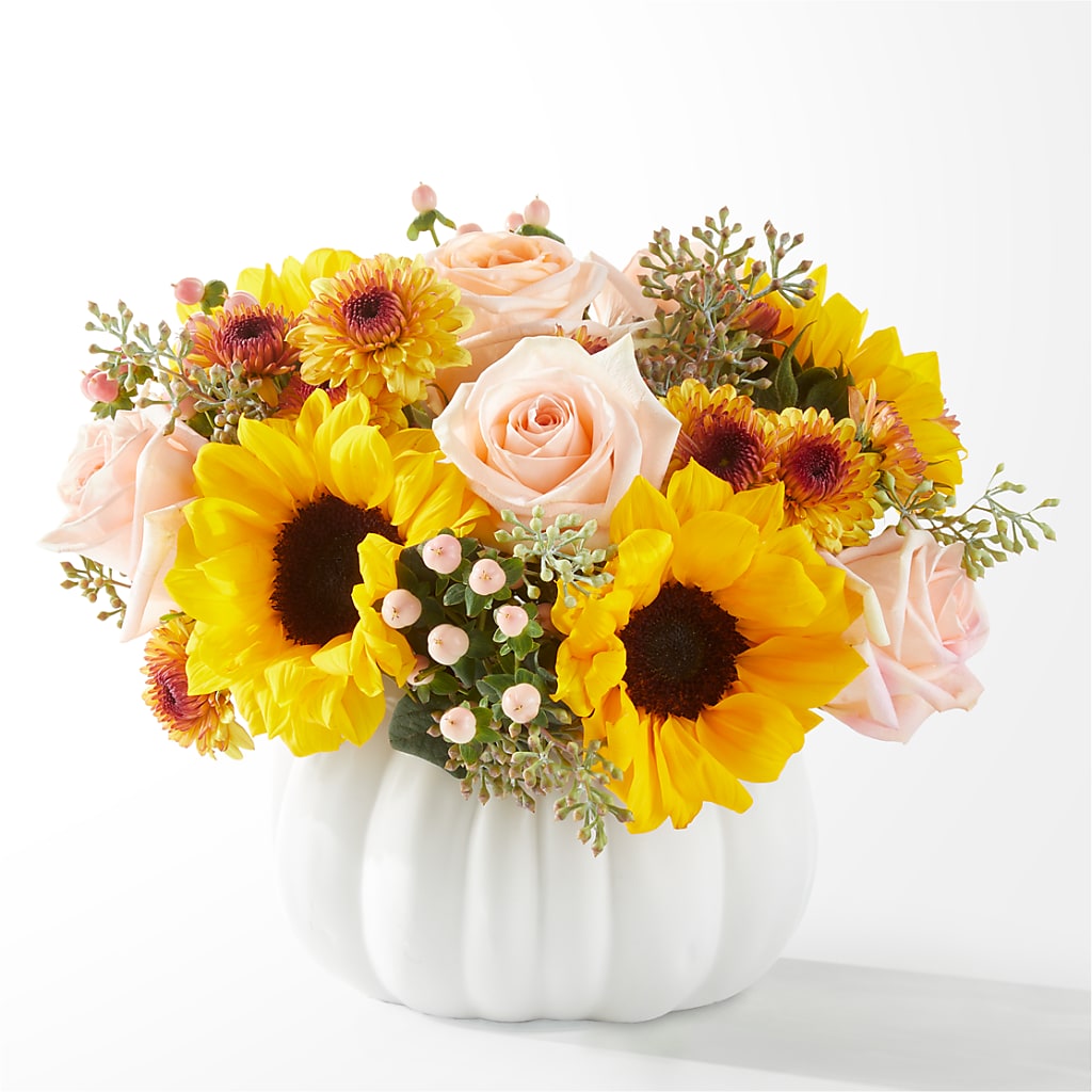 Pumpkin to Talk About Bouquet – Genoveva Rodriguez Flower Shop, San Benito TX