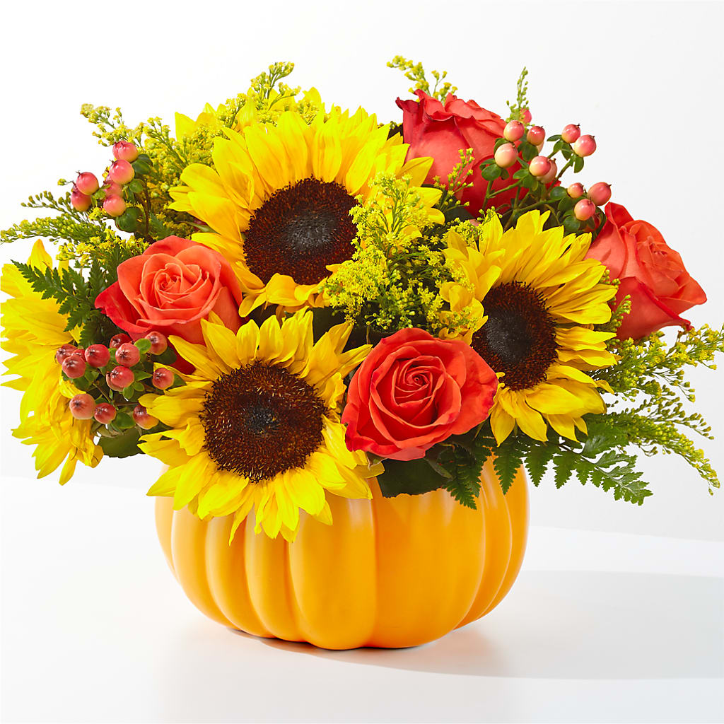 Pick of the Patch Pumpkin Bouquet – Genoveva Rodriguez Flower Shop, San Benito TX