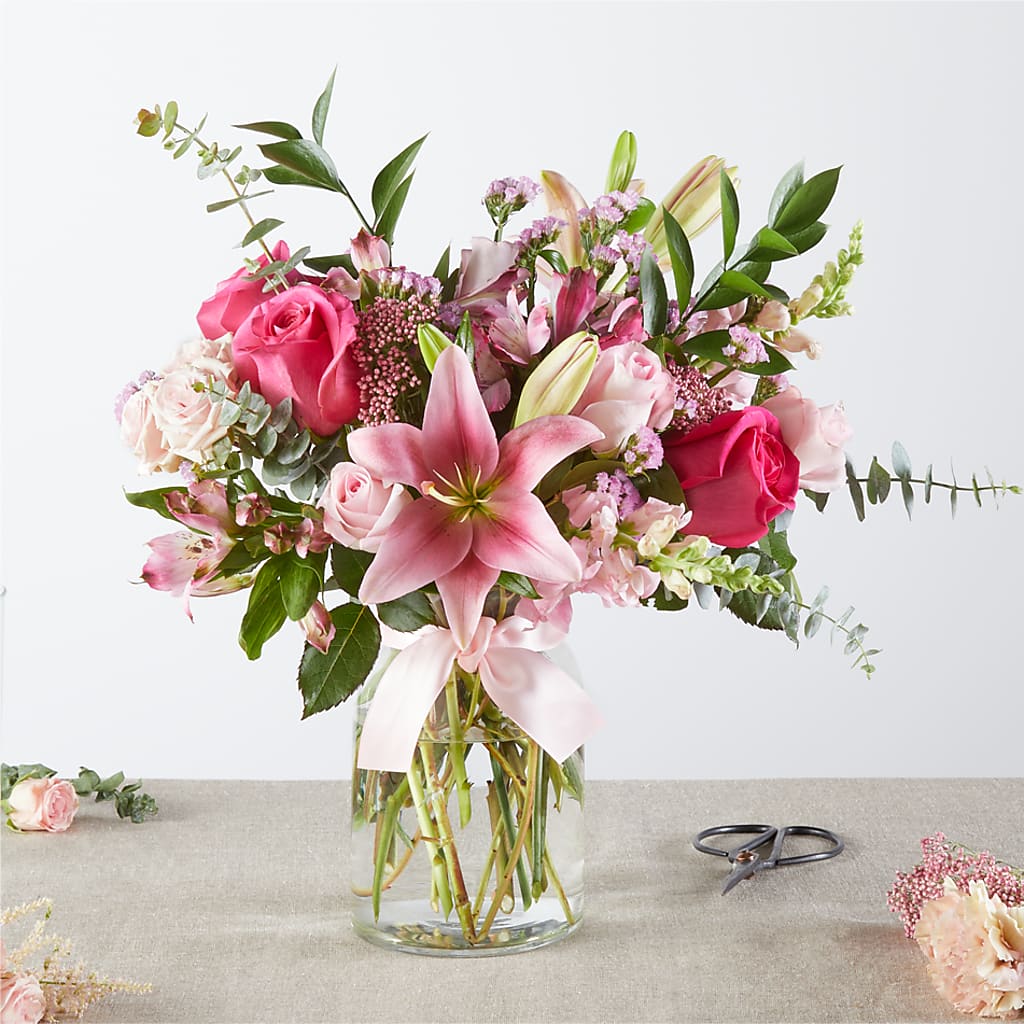 Pink Ribbon - A Florist Original – Genoveva Rodriguez Flower Shop, San Benito TX