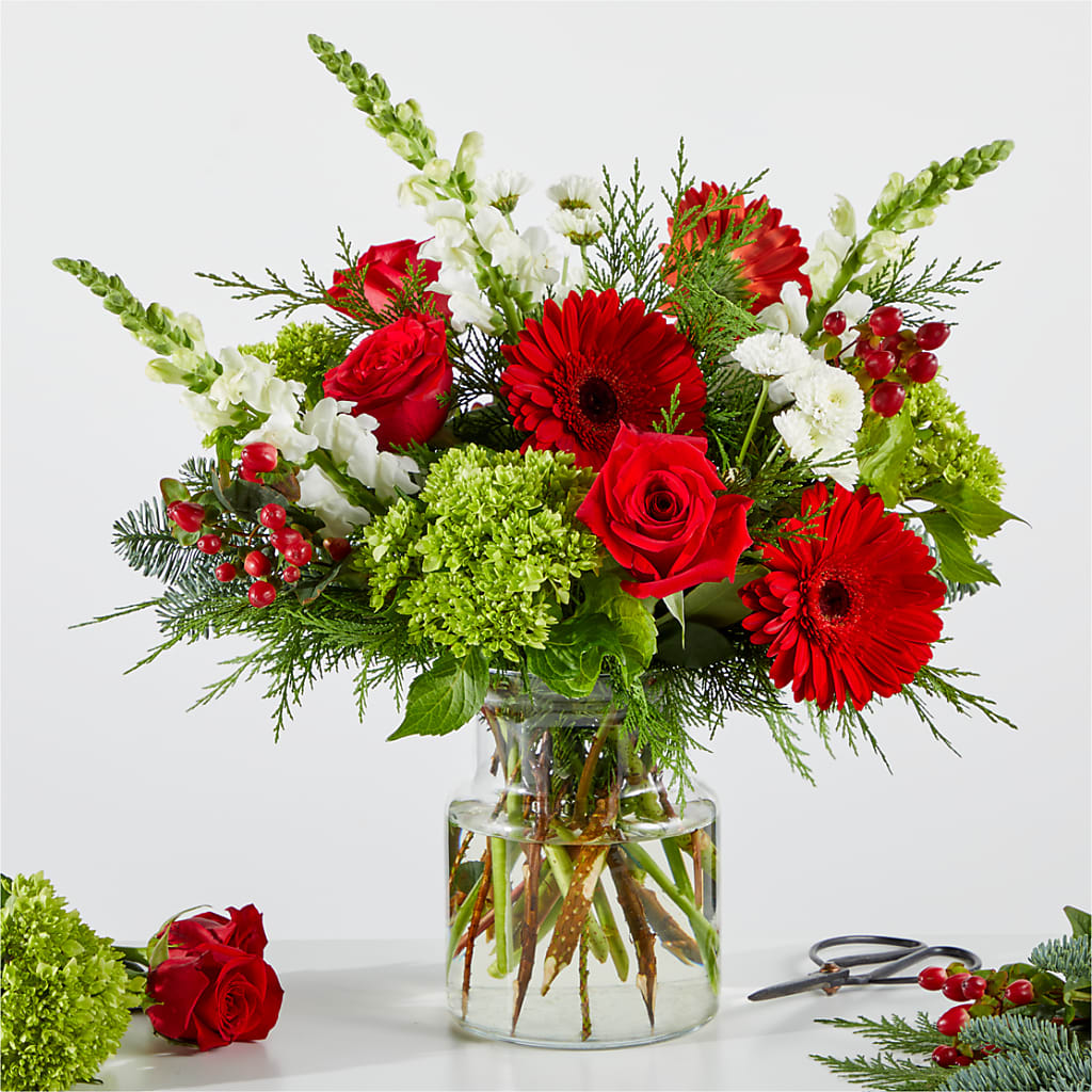 Merry Moment Bouquet – A Florist Original – Genoveva Rodriguez Flower Shop, San Benito TX