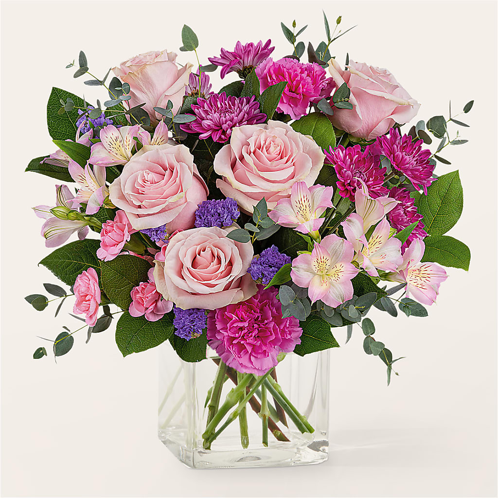 Rosy Radiance Bouquet – Genoveva Rodriguez Flower Shop, San Benito TX