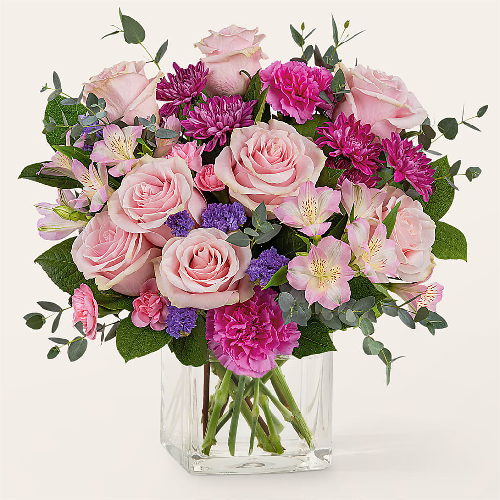 Rosy Radiance Bouquet – Genoveva Rodriguez Flower Shop, San Benito TX
