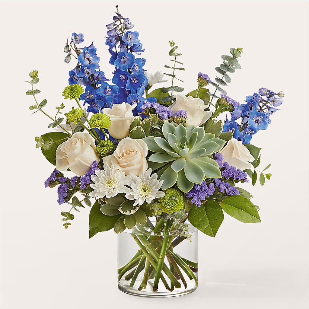 Cerulean Waves Bouquet – Genoveva Rodriguez Flower Shop, San Benito TX