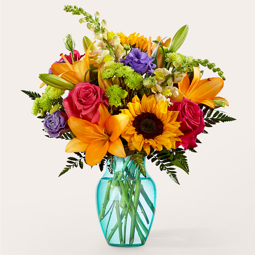 Double Rainbow Bouquet – Genoveva Rodriguez Flower Shop, San Benito TX