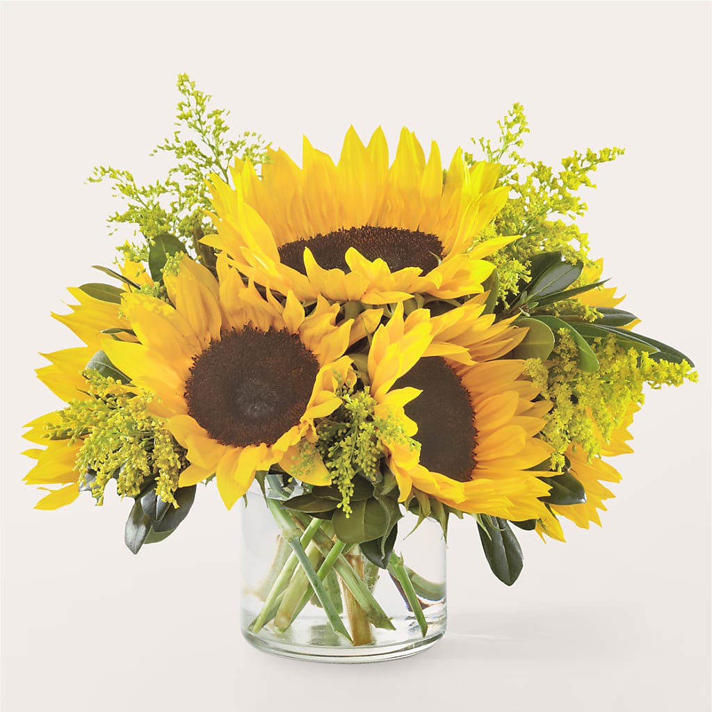 Beaming Sunflower Bouquet – Genoveva Rodriguez Flower Shop, San Benito TX