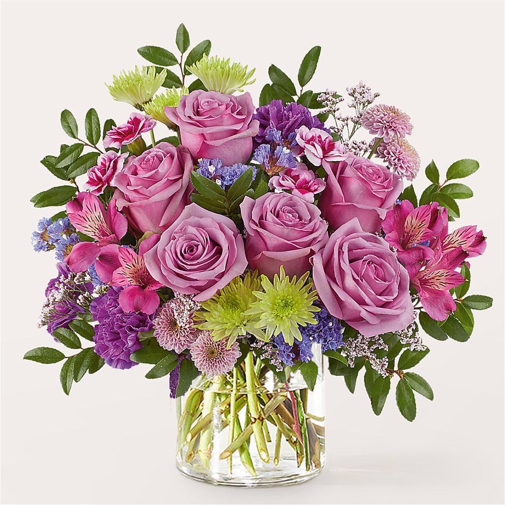 Glass Half Full Bouquet – Genoveva Rodriguez Flower Shop, San Benito TX
