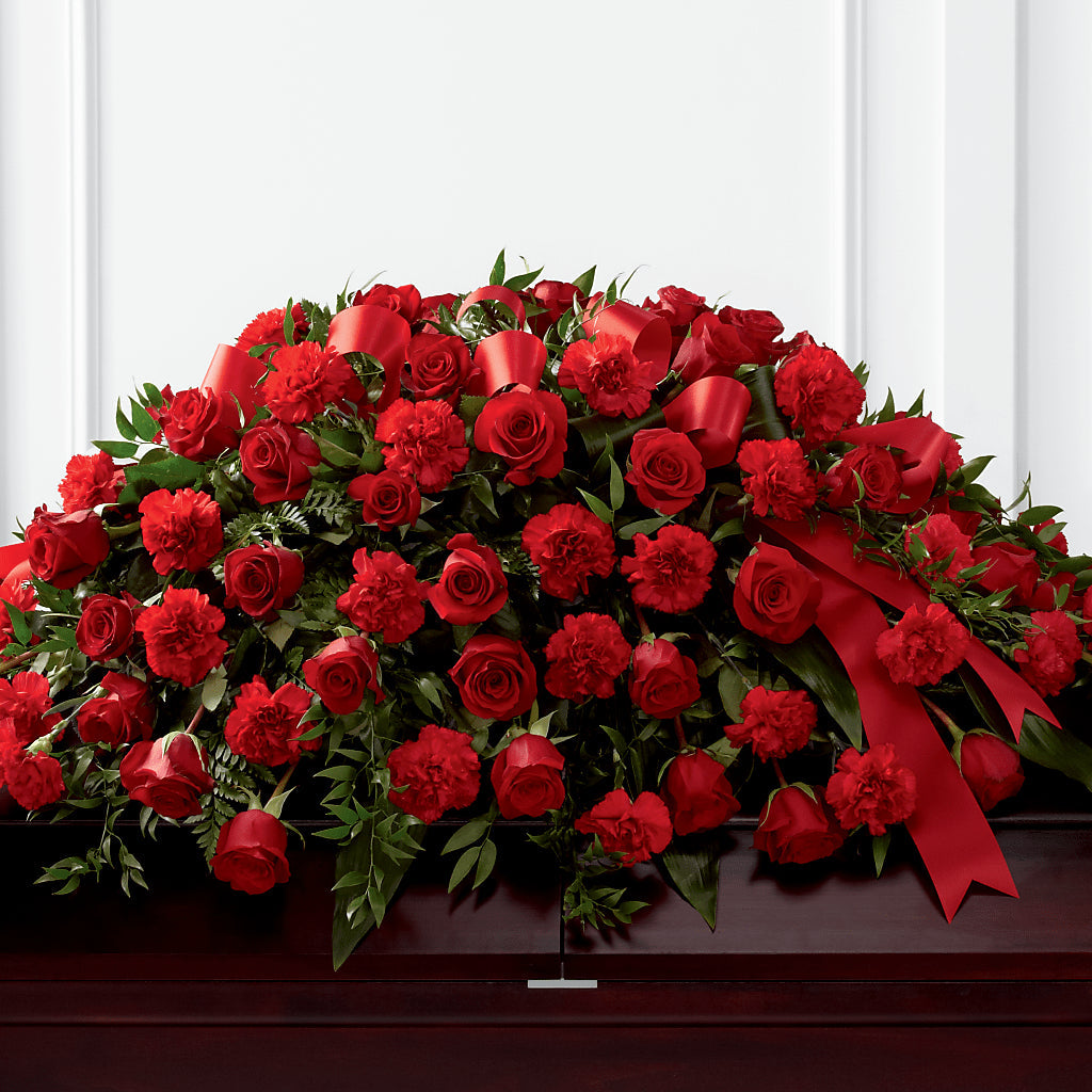 Tribute of Life Casket Spray – Genoveva Rodriguez Flower Shop, San Benito TX