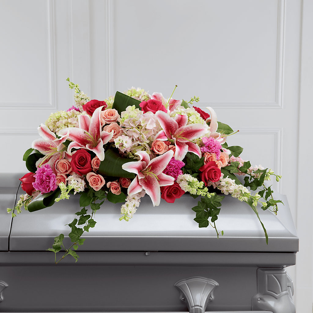 Splendid Grace Casket Spray – Genoveva Rodriguez Flower Shop, San Benito TX