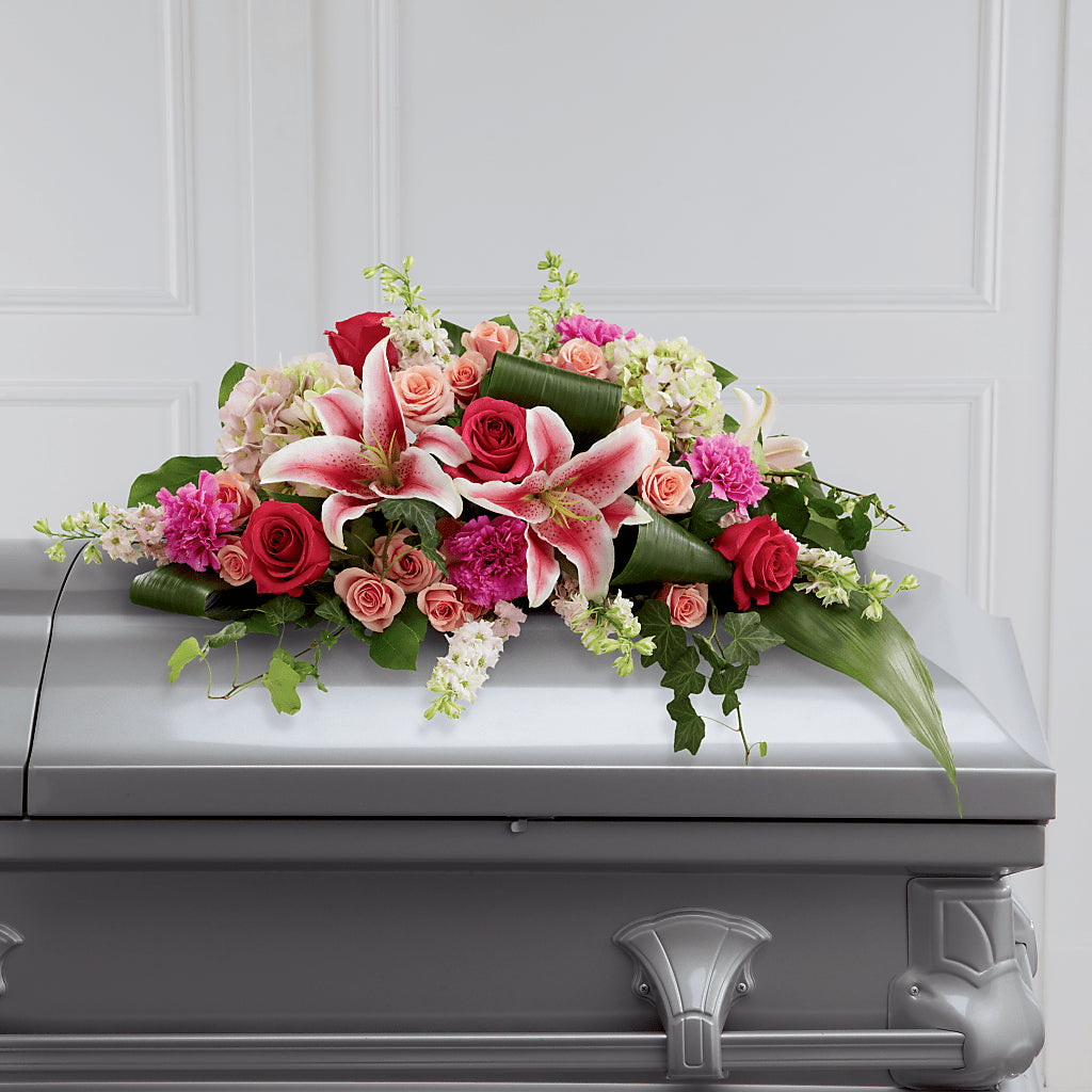 Splendid Grace Casket Spray – Genoveva Rodriguez Flower Shop, San Benito TX