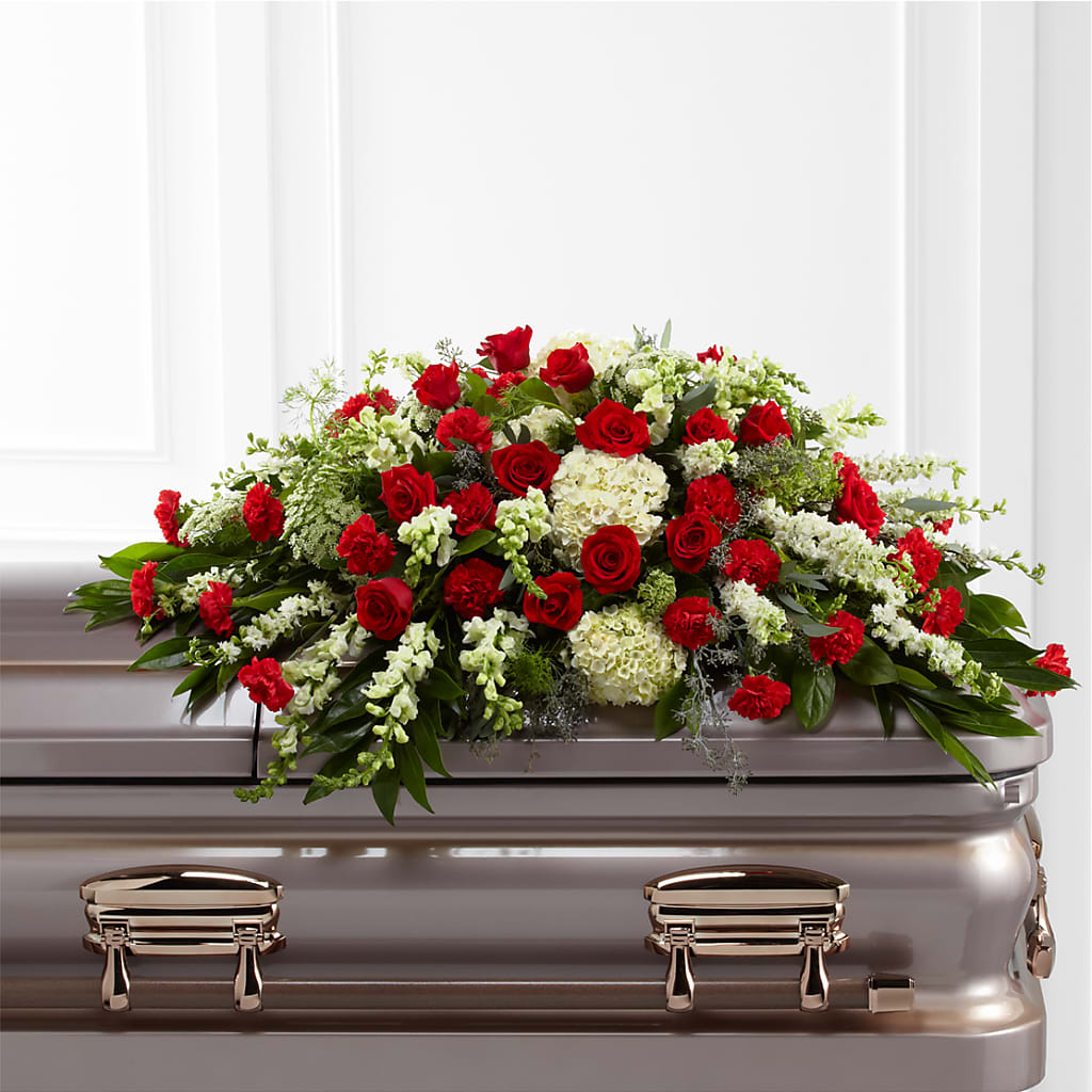 Sincerity Casket Spray – Genoveva Rodriguez Flower Shop, San Benito TX