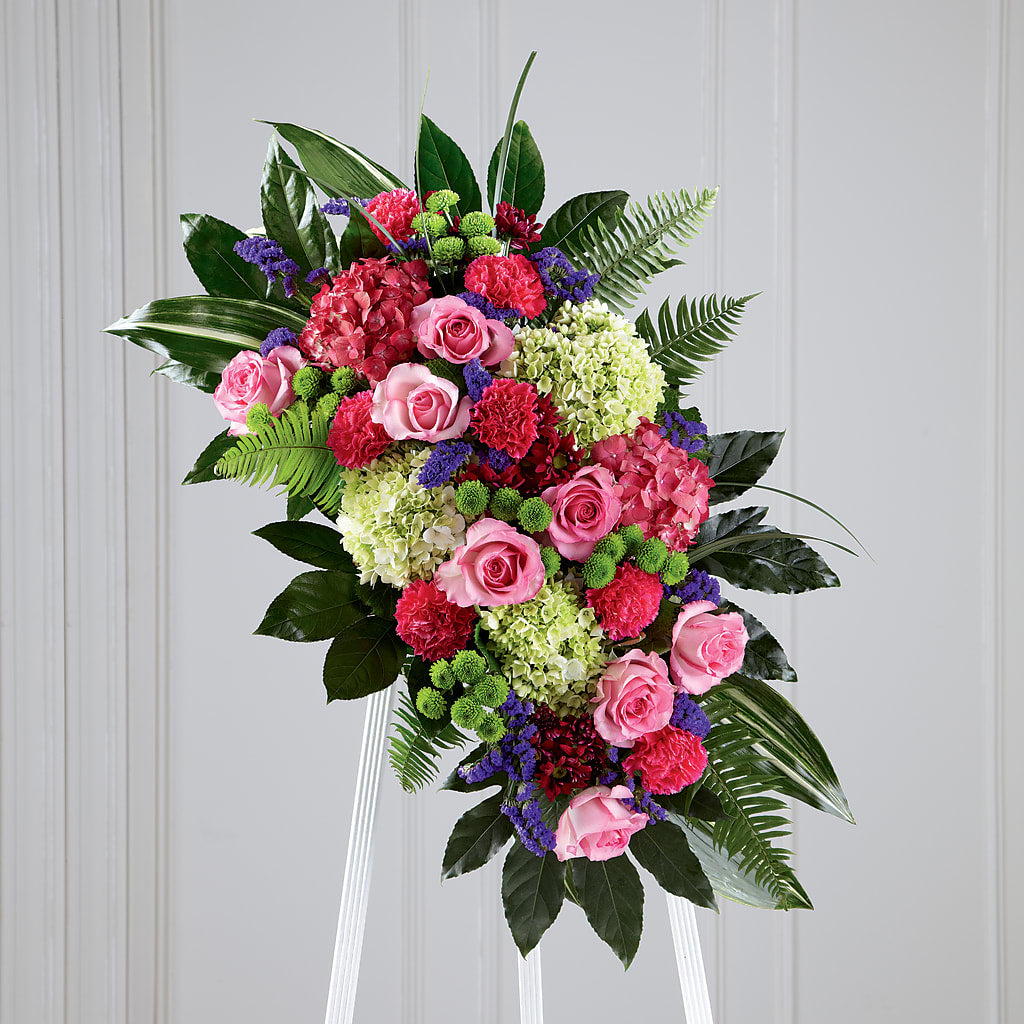 Refreshing Mix Standing Spray – Genoveva Rodriguez Flower Shop, San Benito TX