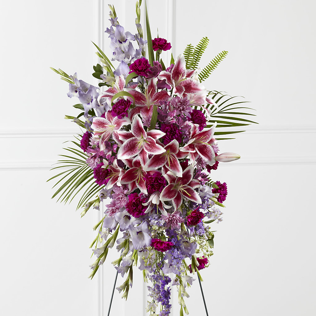 Tender Touch Standing Spray – Genoveva Rodriguez Flower Shop, San Benito TX