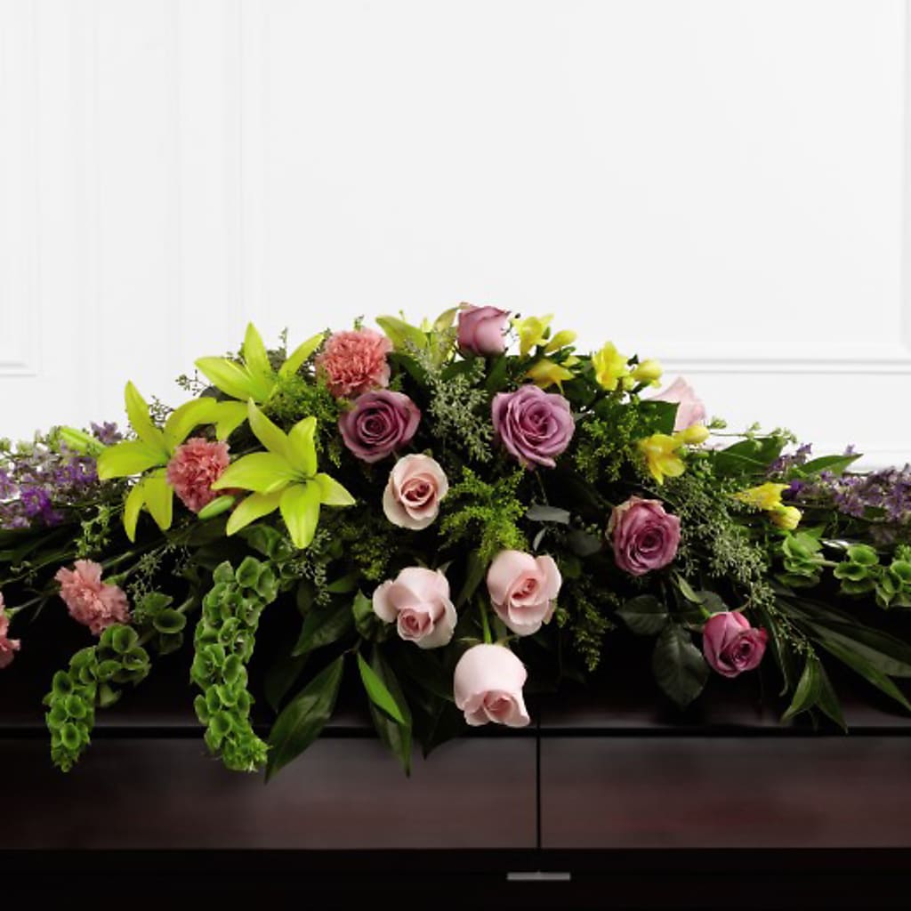 Forever Beloved Casket Spray – Genoveva Rodriguez Flower Shop, San Benito TX