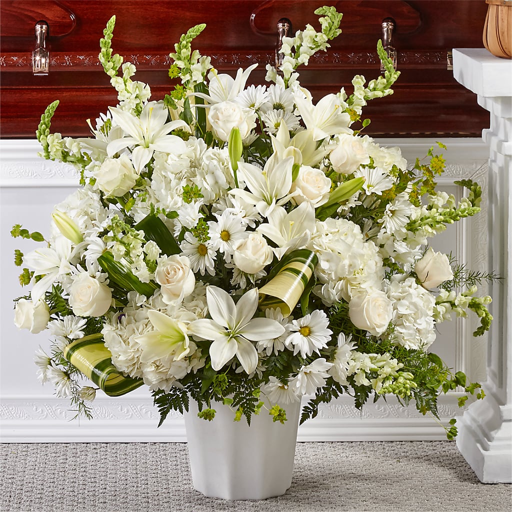Thoughts of Tranquility Floor Basket – Genoveva Rodriguez Flower Shop, San Benito TX