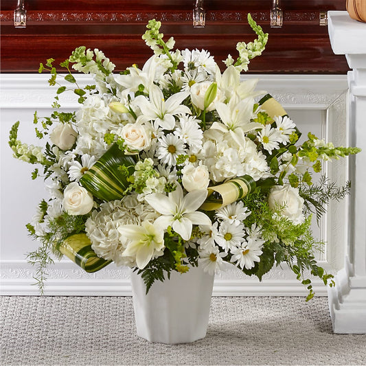 Thoughts of Tranquility Floor Basket – Genoveva Rodriguez Flower Shop, San Benito TX