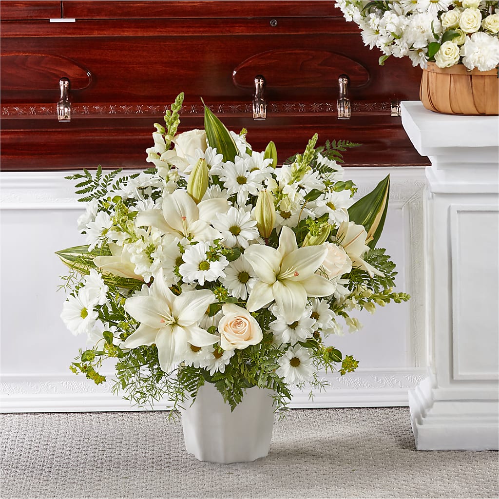 Thoughts of Tranquility Floor Basket – Genoveva Rodriguez Flower Shop, San Benito TX