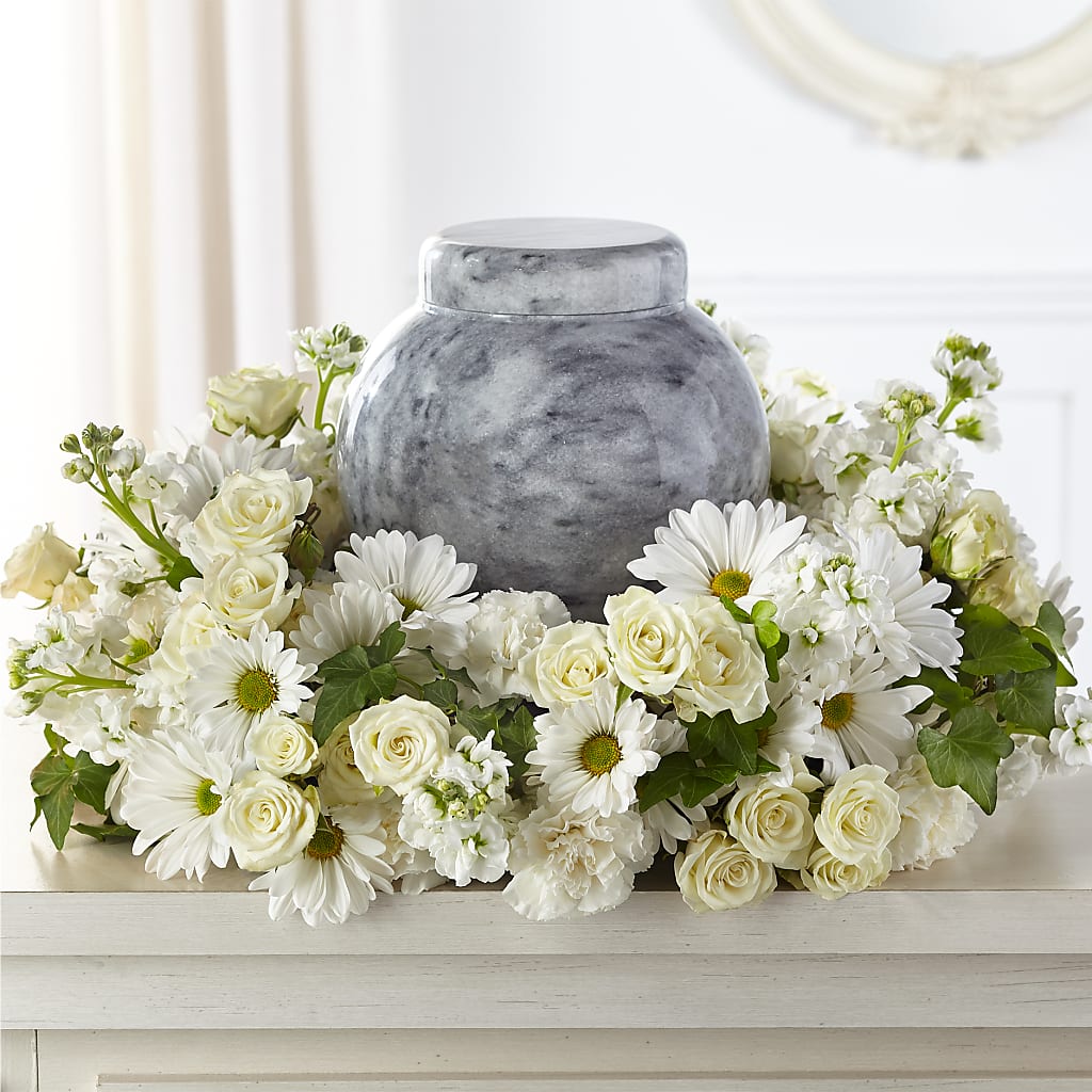 Timeless Tribute Cremation Adornment – Genoveva Rodriguez Flower Shop, San Benito TX