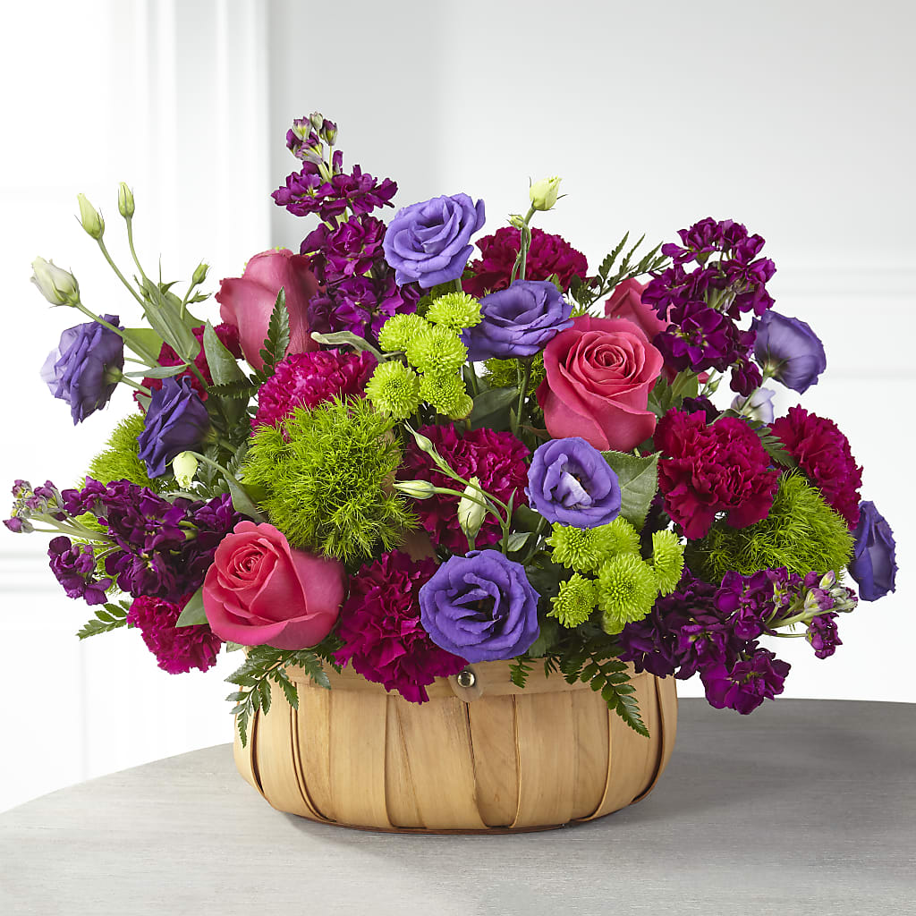 Serene Sanctuary Basket – Genoveva Rodriguez Flower Shop, San Benito TX