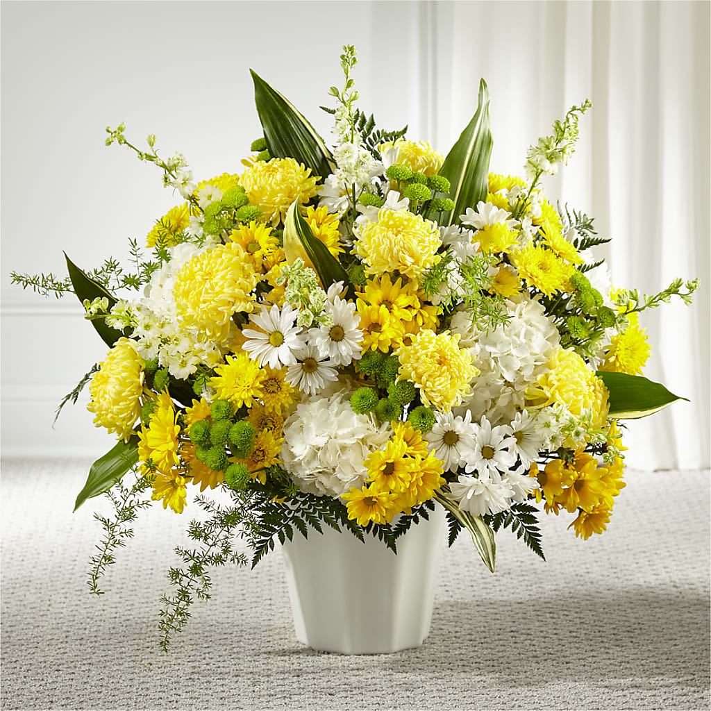 Unity & Grace Floor Basket – Genoveva Rodriguez Flower Shop, San Benito TX