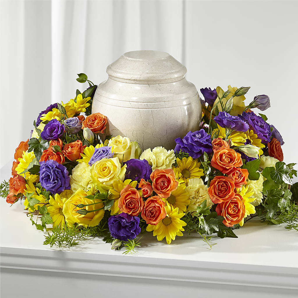 Blossoms of Remembrance Cremation Adornment – Genoveva Rodriguez Flower Shop, San Benito TX