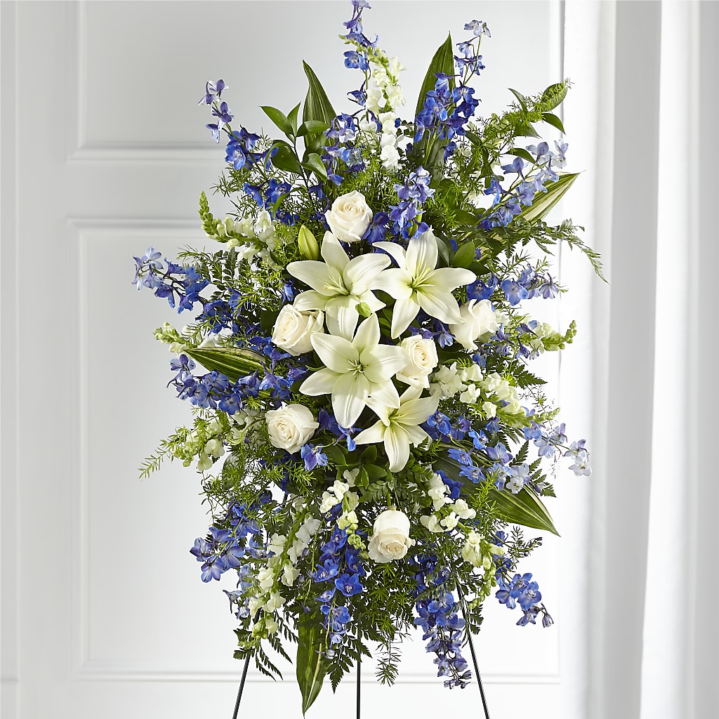 Faithful Friend Standing Spray – Genoveva Rodriguez Flower Shop, San Benito TX