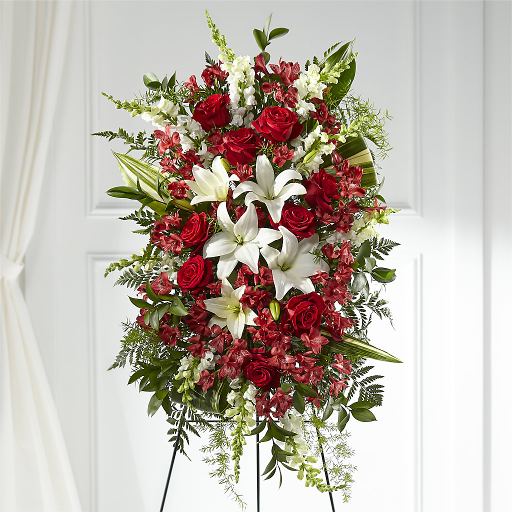 Everlasting Memory Standing Spray – Genoveva Rodriguez Flower Shop, San Benito TX