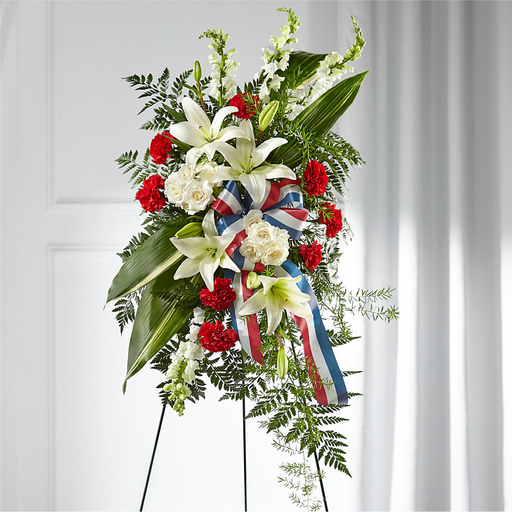 Stars of Life Standing Spray – Genoveva Rodriguez Flower Shop, San Benito TX