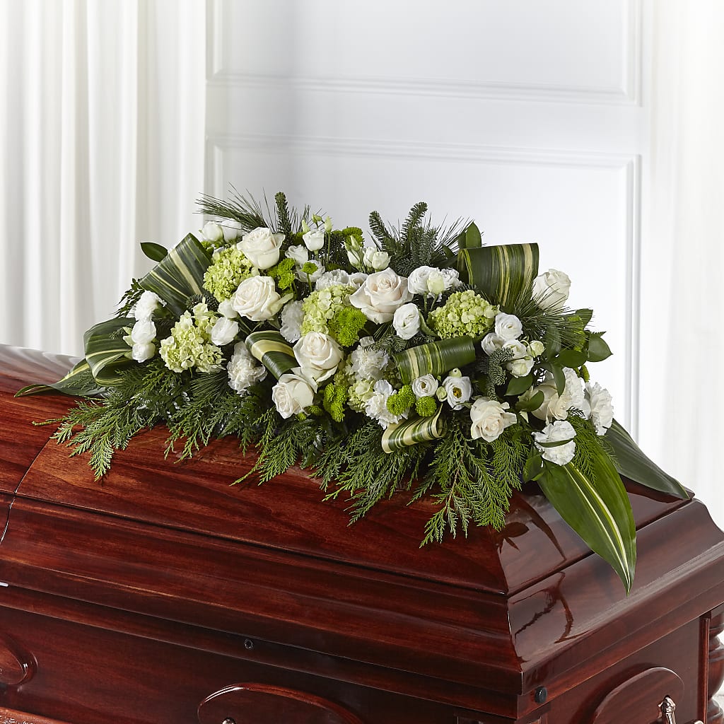 Hopeful Gesture Casket Spray – Genoveva Rodriguez Flower Shop, San Benito TX