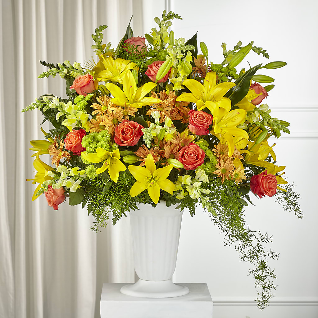 Fall Sentiments Arrangement – Genoveva Rodriguez Flower Shop, San Benito TX