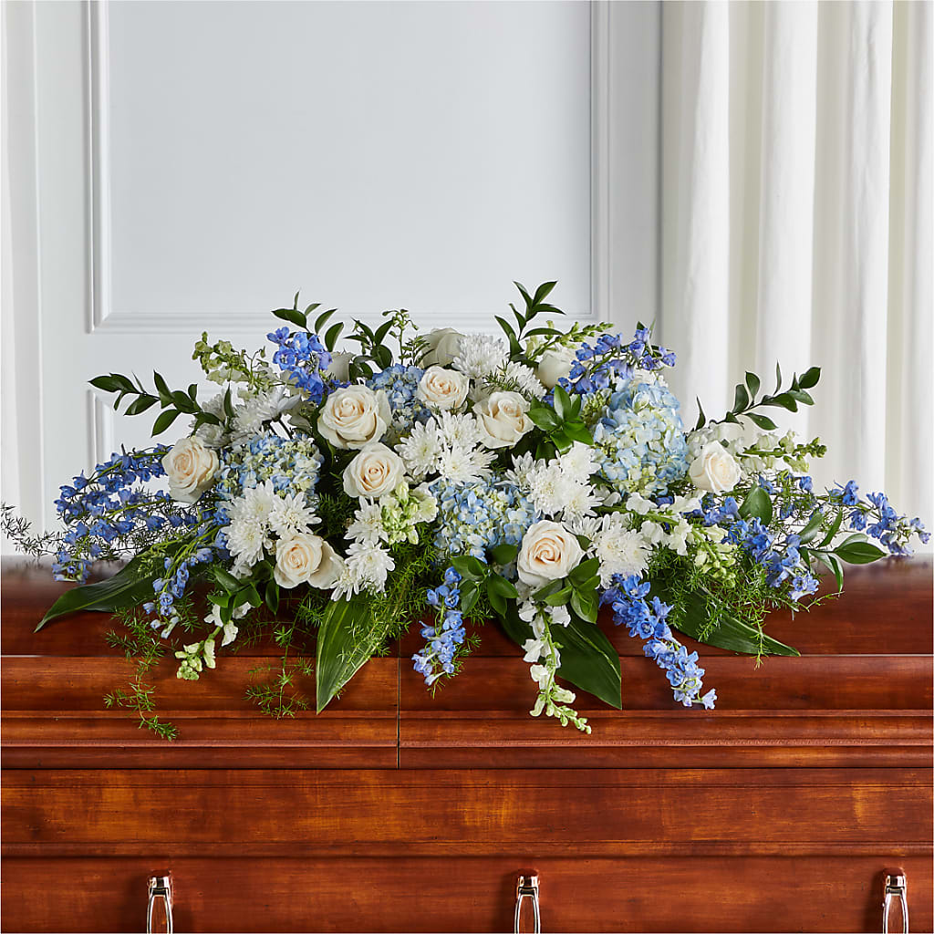 Timeless Essence Casket Spray – Genoveva Rodriguez Flower Shop, San Benito TX
