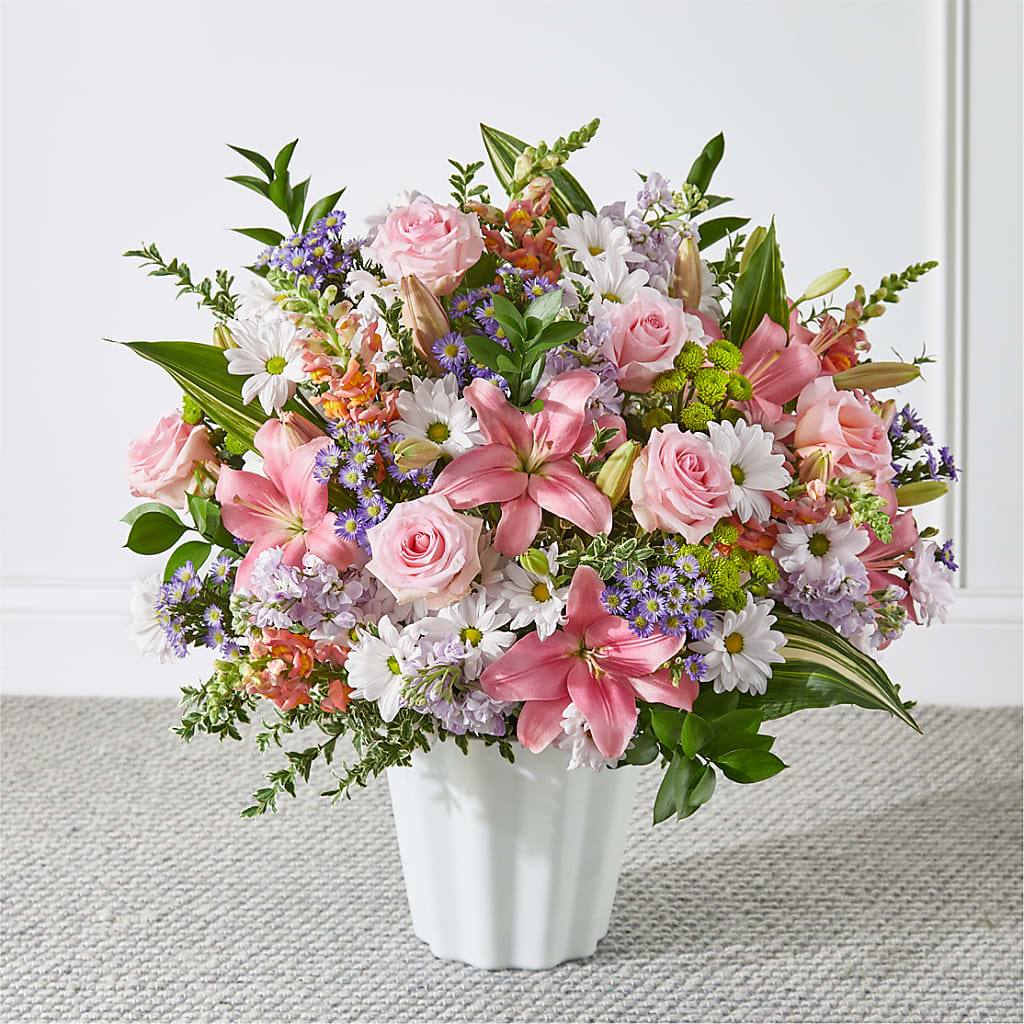Abundant Compassion Floor Basket – Genoveva Rodriguez Flower Shop, San Benito TX