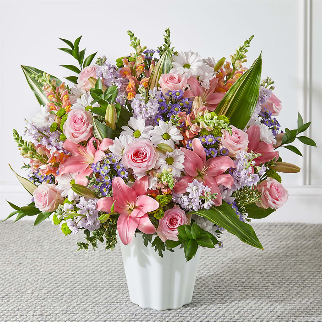 Abundant Compassion Floor Basket – Genoveva Rodriguez Flower Shop, San Benito TX