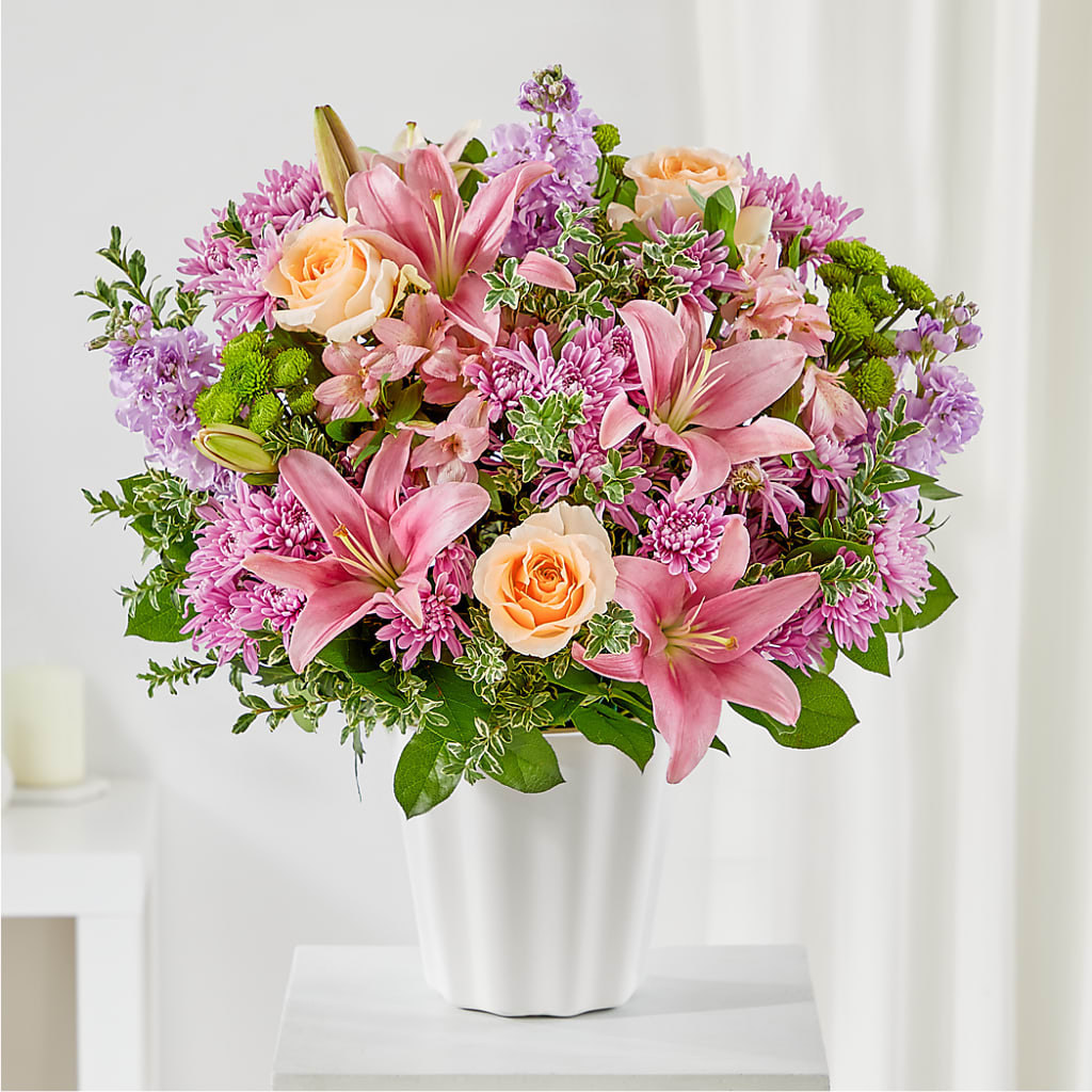 Supportive Embrace Tabletop Basket – Genoveva Rodriguez Flower Shop, San Benito TX