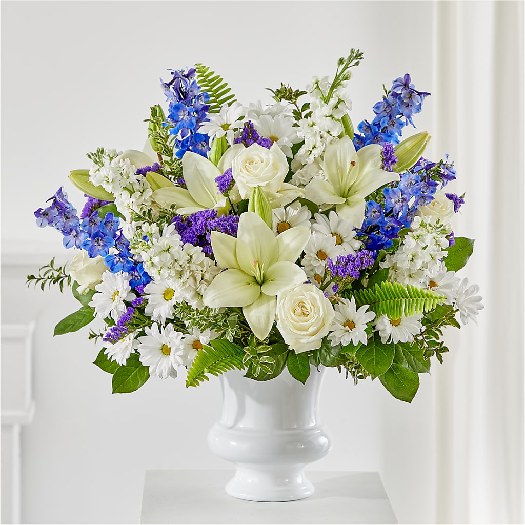 Expressions of Hope Urn Arrangement – Genoveva Rodriguez Flower Shop, San Benito TX