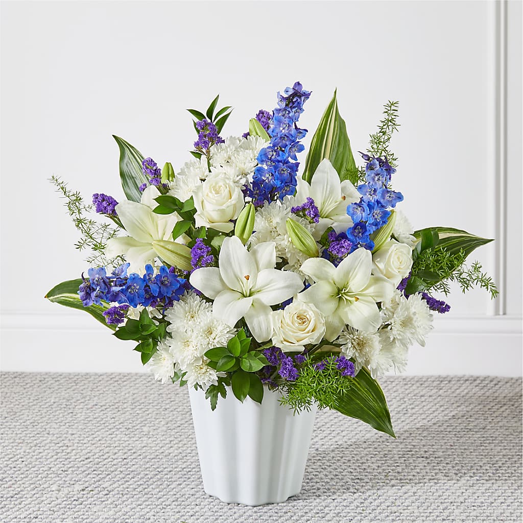 Take Comfort Floor Basket – Genoveva Rodriguez Flower Shop, San Benito TX