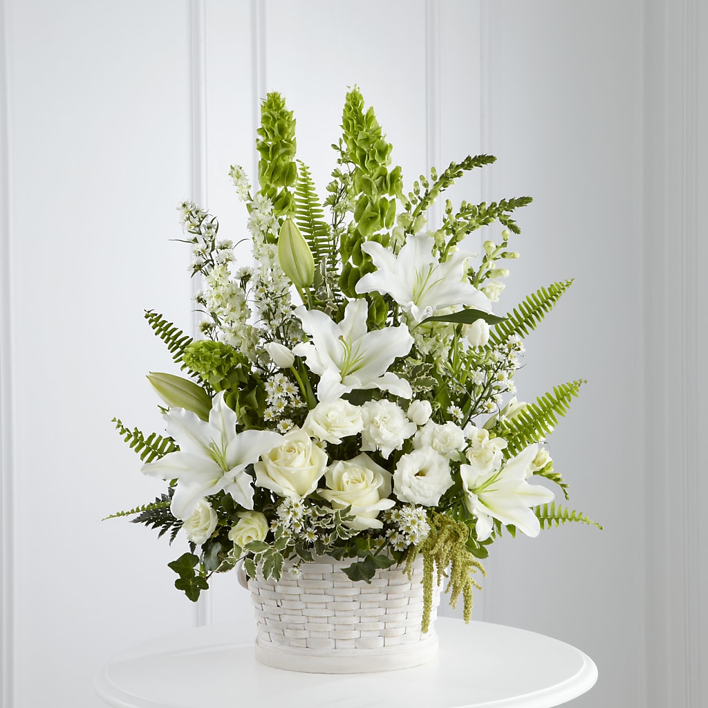 In Our Thoughts Arrangement – Genoveva Rodriguez Flower Shop, San Benito TX