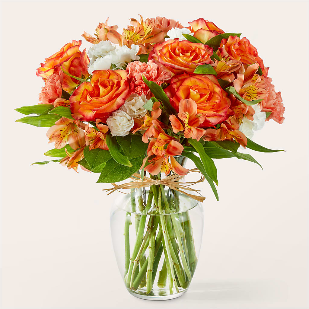 Apricot Glow Bouquet – Genoveva Rodriguez Flower Shop, San Benito TX
