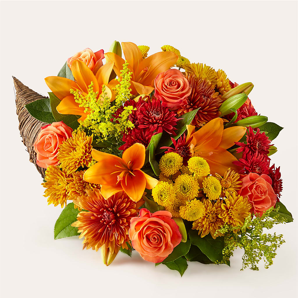Feast of Color Cornucopia – Genoveva Rodriguez Flower Shop, San Benito TX