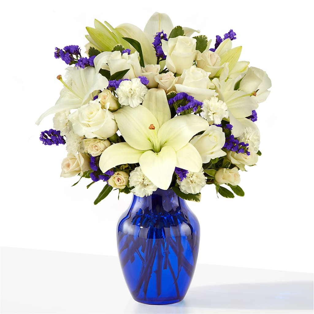 Sapphire Rush Bouquet – Genoveva Rodriguez Flower Shop, San Benito TX