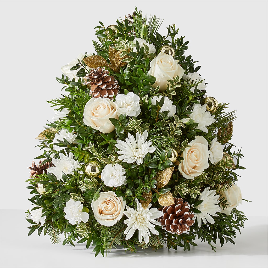 Snowed In Tree – Genoveva Rodriguez Flower Shop, San Benito TX
