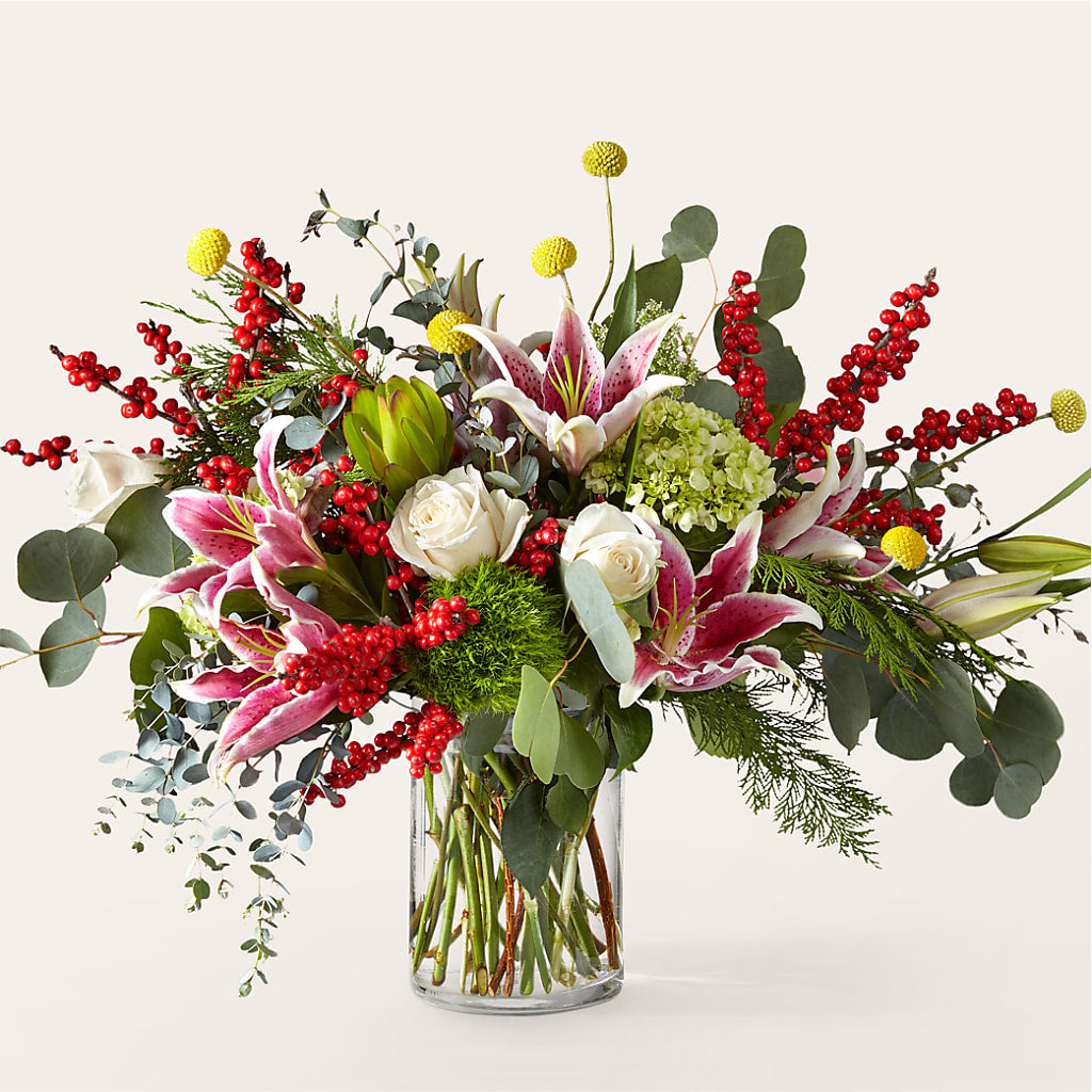 Berry & Bright Bouquet – Genoveva Rodriguez Flower Shop, San Benito TX
