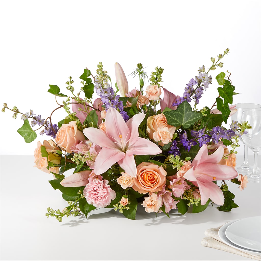 Blossom Time Centerpiece – Genoveva Rodriguez Flower Shop, San Benito TX