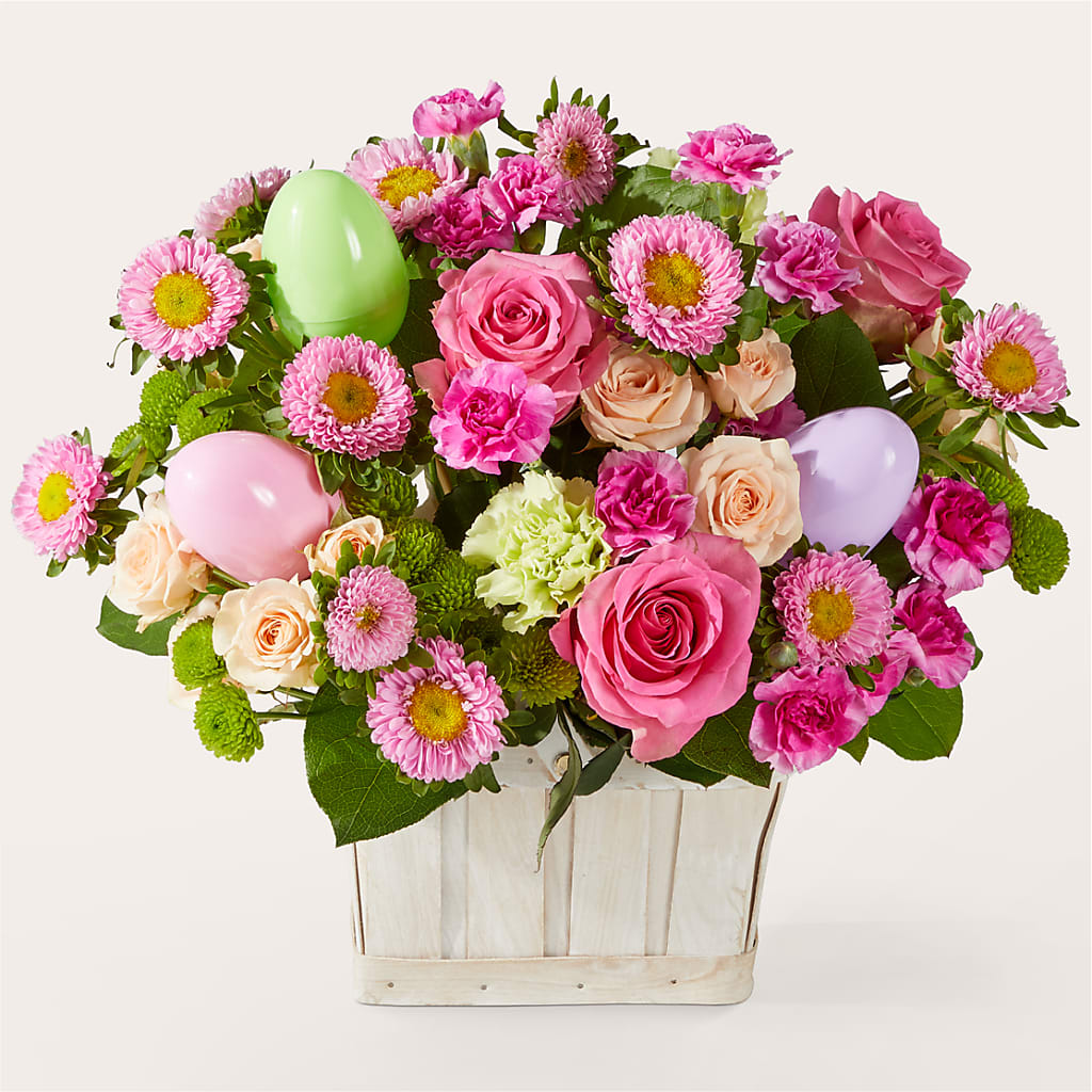 Get Eggcited Basket – Genoveva Rodriguez Flower Shop, San Benito TX