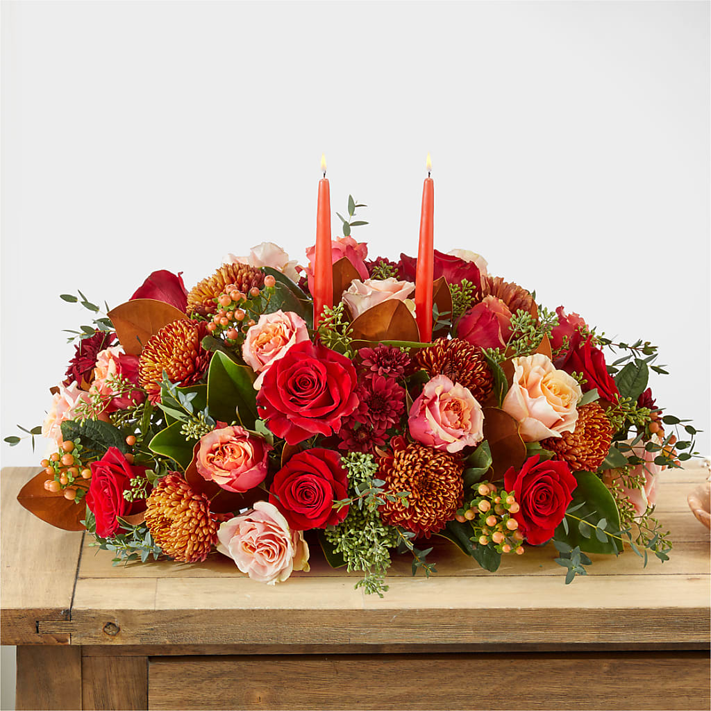 Gather Near Centerpiece – Genoveva Rodriguez Flower Shop, San Benito TX
