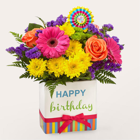 Birthday Brights Bouquet –  Genoveva Rodriguez Flower Shop, San Benito TX