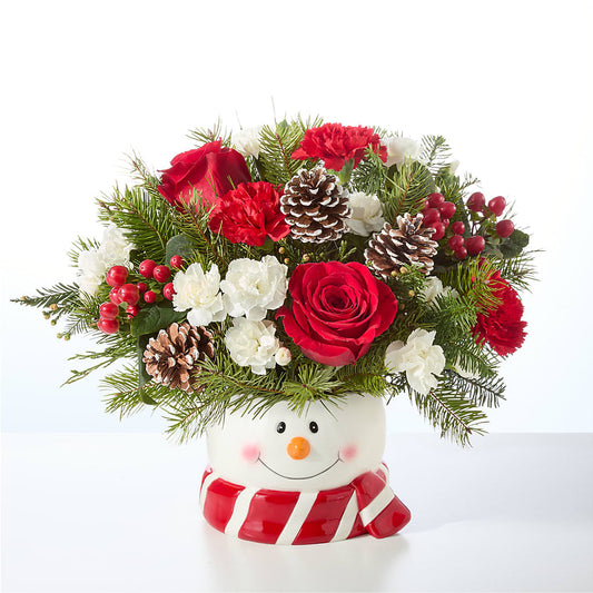 Jolly Snowman Bouquet –  Genoveva Rodriguez Flower Shop, San Benito TX